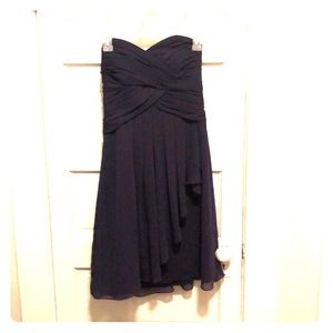 Dark purple bridesmaids dress